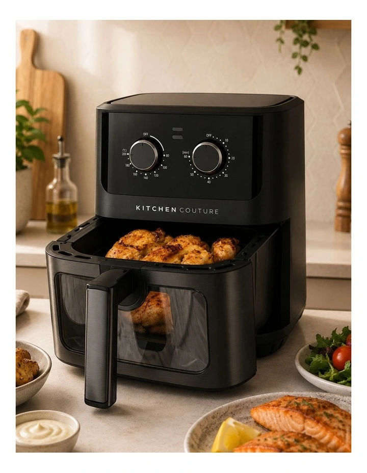 Compact Digital Air Fryer 6.5 Litre in Black image 4
