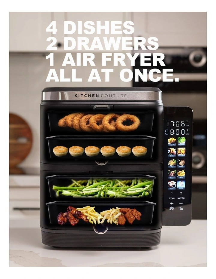 Clear View Vertex Dual Draw Air Fryer 11L image 4