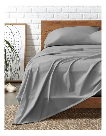 Signature Bamboo Cotton Sheet Set in Grey