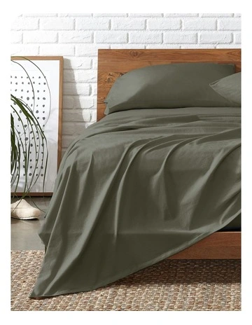 Signature Bamboo Cotton Sheet Set in Olive