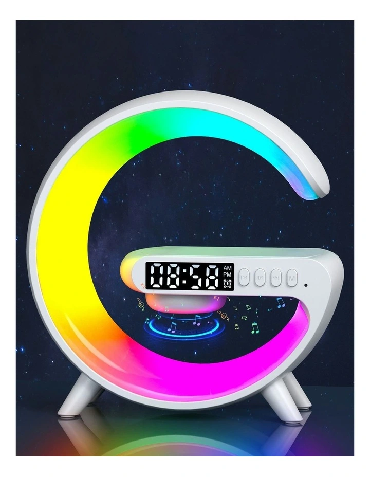 Charge Logic Wireless Charging RGB Clock Radio image 2