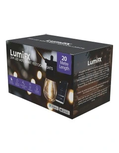 LumiFx 20 Bulb Wifi Smart Outdoor Festoon Lights