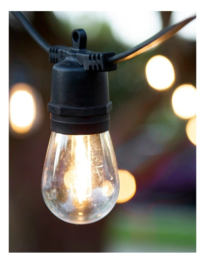 LumiFx 10 Bulb Solar Outdoor Festoon Lights image 3