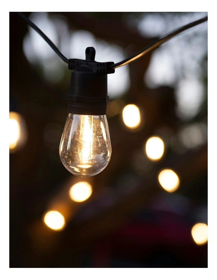 LumiFx 10 Bulb Solar Outdoor Festoon Lights image 4