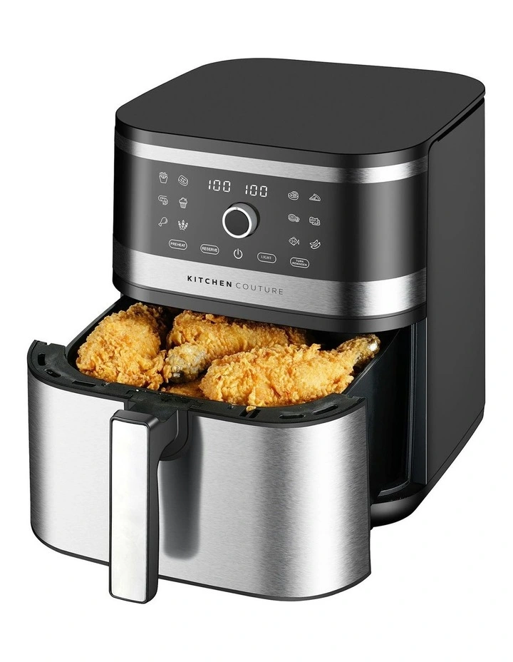 Stainless Air Fryer 8L in Silver image 1