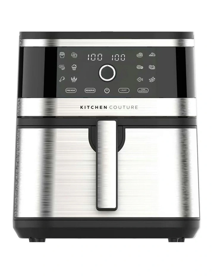 Stainless Air Fryer 8L in Silver image 3