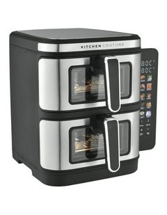 Clear View Vertex Dual Draw Air Fryer 11L in Stainless Steel