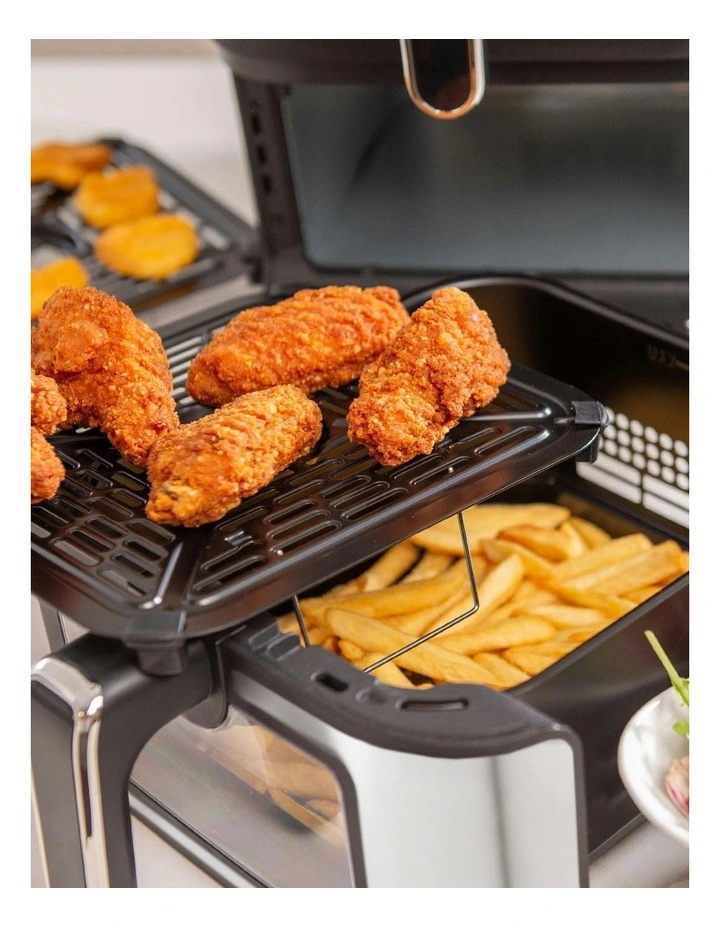 Clear View Vertex Dual Draw Air Fryer 11L in Stainless Steel image 6