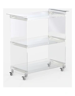 3 Tier Acrylic Bar Cart