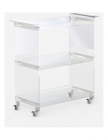 3 Tier Acrylic Bar Cart