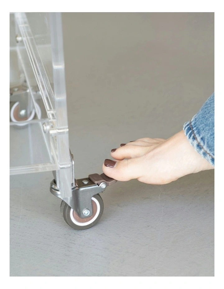 3 Tier Acrylic Bar Cart image 6