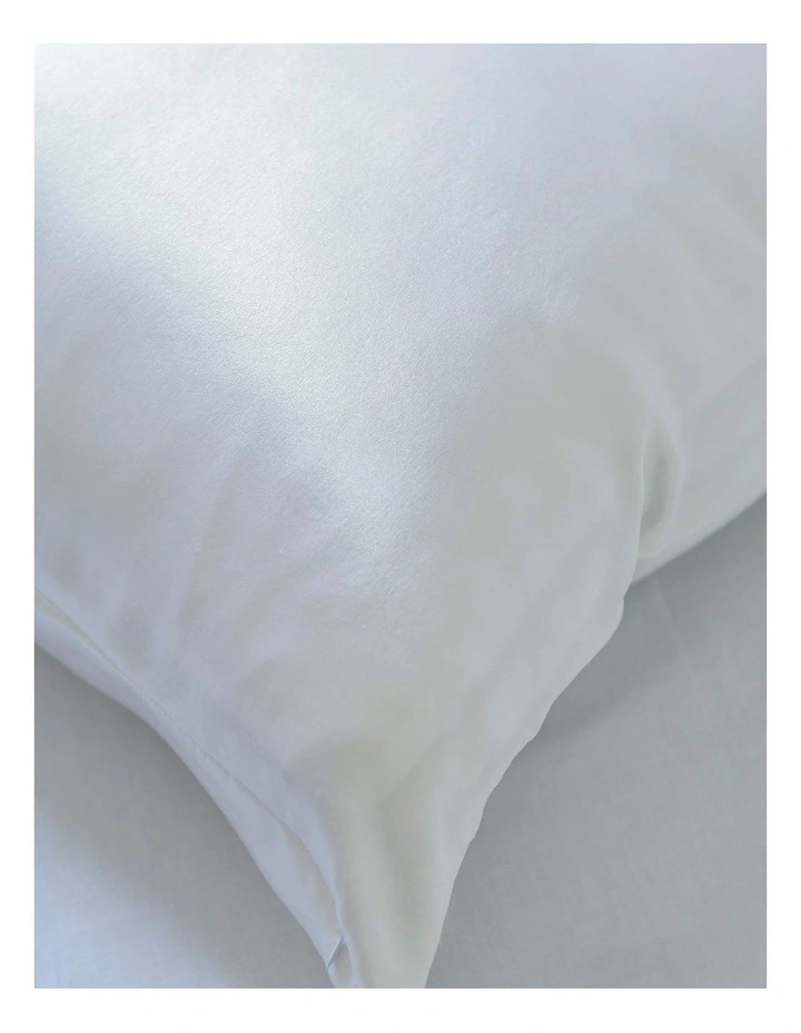 Pure Mulberry Silk Sleep Set in White image 5