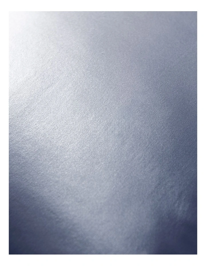 Soft Silk Luxurious Hypoallergenic Pillowcase Twin Pack in Blue image 3