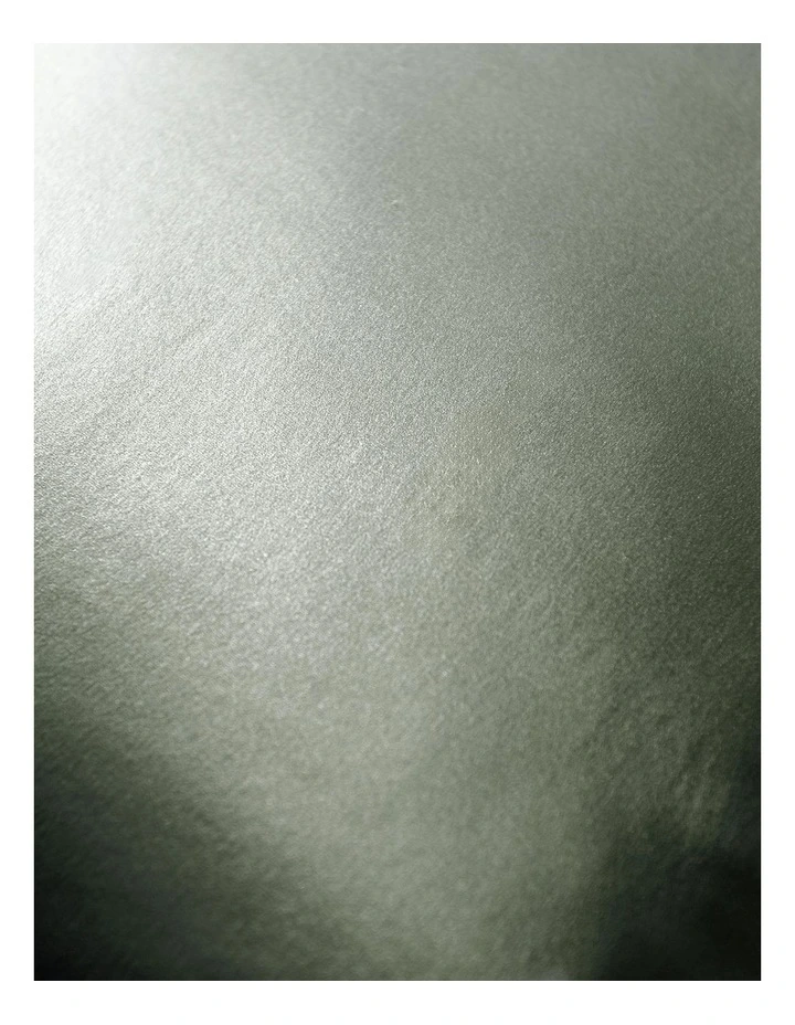 Soft Silk Luxurious Hypoallergenic Pillowcase Twin Pack in Green image 3