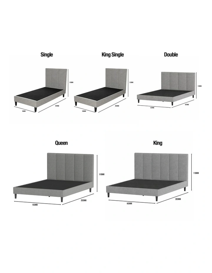 Quick And Easy Tool Free Bed in Grey image 5