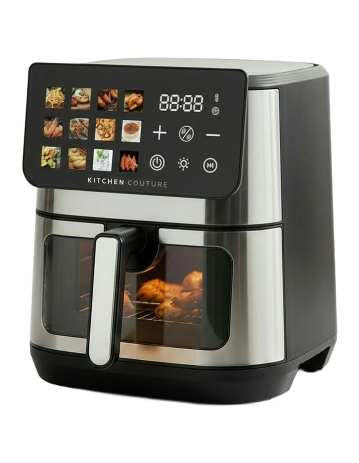 Big Screen Clearview Air Fryer 8.5L in Silver image 1