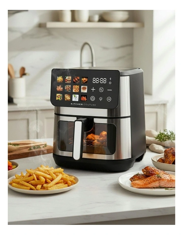 Big Screen Clearview Air Fryer 8.5L in Silver image 2