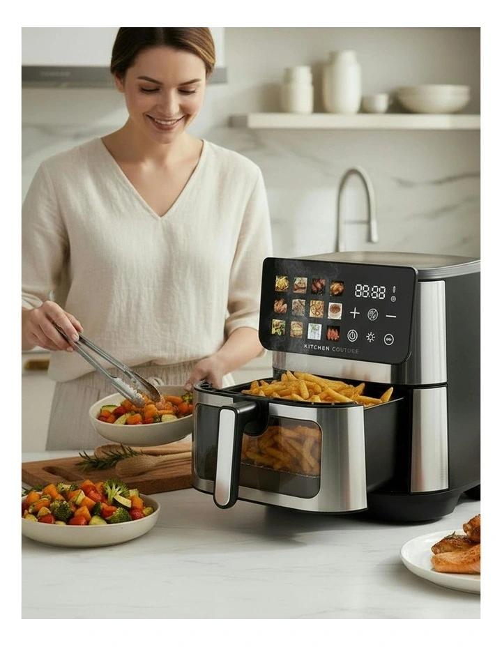 Big Screen Clearview Air Fryer 8.5L in Silver image 4