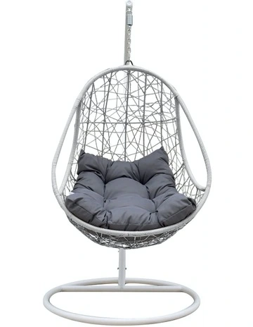 Rocking Egg Chair in Oatmeal and Grey