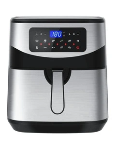 12 Litre Air Fryer Multifunctional LCD One Touch Display Silver