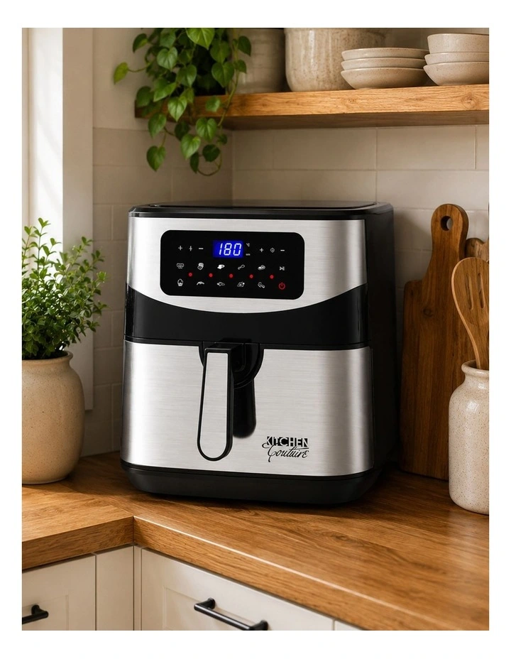 12 Litre Air Fryer Multifunctional LCD One Touch Display Silver image 4