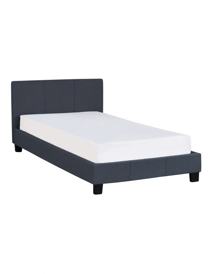 Milano Décor Sienna Luxury Bed With Headboard Model 2 Single Charcoal Myer Sienna Luxury Bed With Headboard Model, Luxury Bed In A Bag Kingston