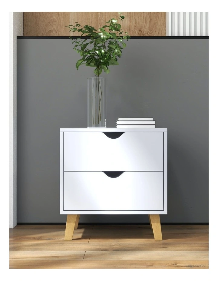 Turramurra Bedside Table in White image 7