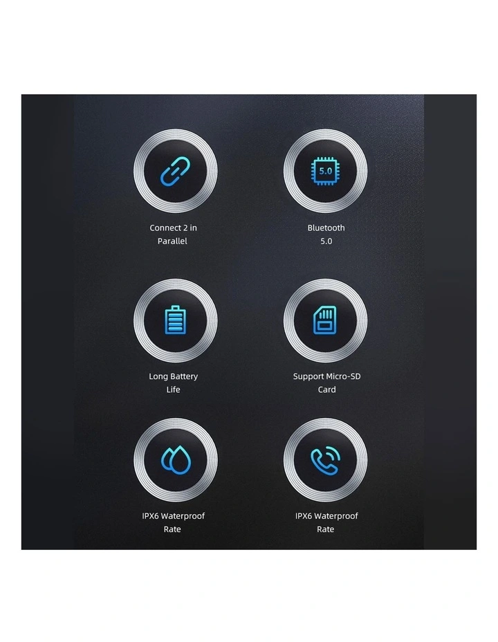 Wireless Portable Bluetooth Speakers in Black image 3
