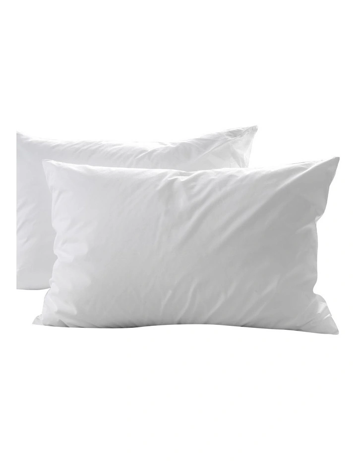 1800GSM Duck Feather Down Topper and 1000GSM 2 Duck Pillows Set in White image 1