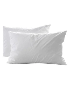 1800GSM Duck Feather Down Topper and 1000GSM 2 Duck Pillows Set in White