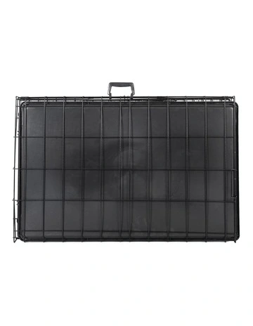 Foldable Metal Pet Crate 42inch in Black
