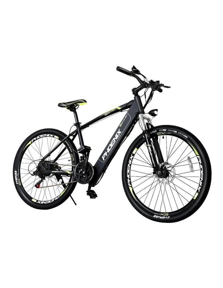 Phoenix Electric Bike City EBike 27.5" In Black MYER