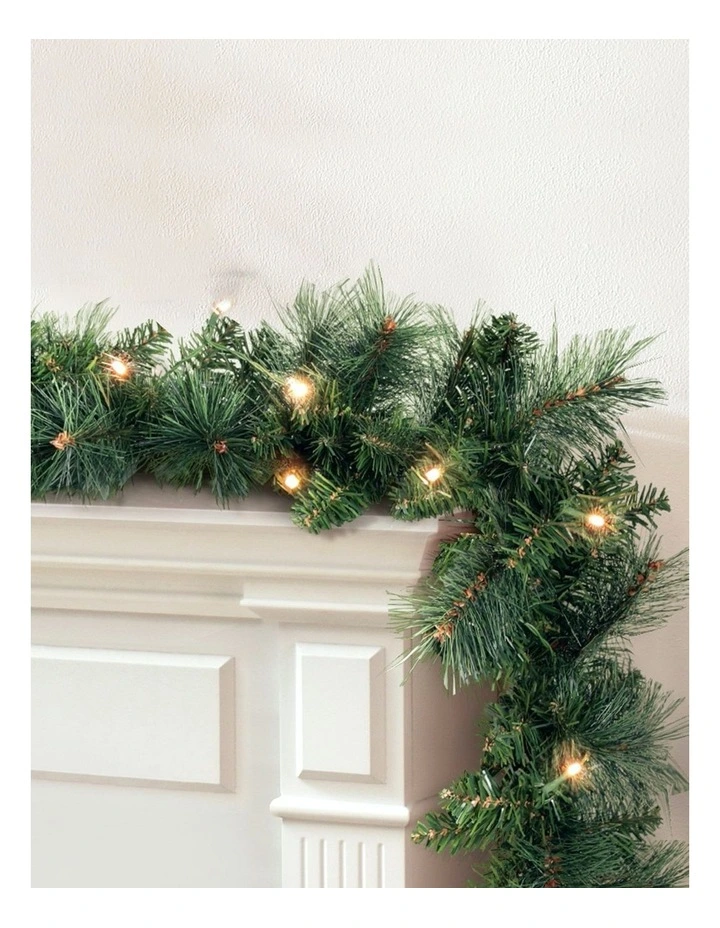 Christmas Garland with LED Lights 1.8m image 2