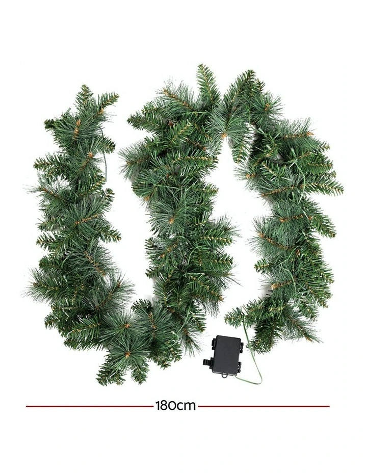 Christmas Garland with LED Lights 1.8m image 3