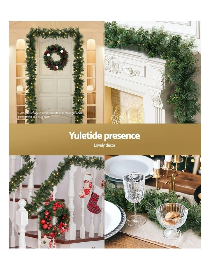 Christmas Garland with LED Lights 1.8m image 6