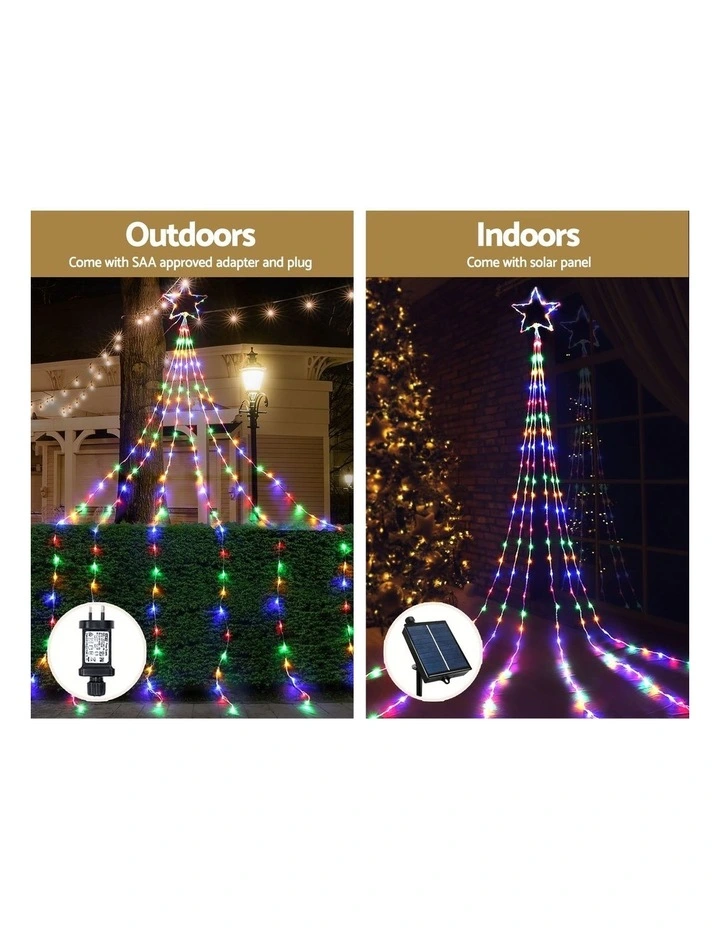 Jingle Jollys 5M Christmas Lights String Light 320 LED in Assorted image 6