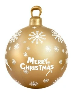 Christmas Inflatable Ball Bauble 60cm Outdoor Decoration in Gold