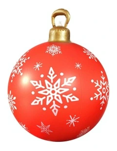 Christmas Inflatable Ball Bauble 60cm Outdoor Decoration in Red