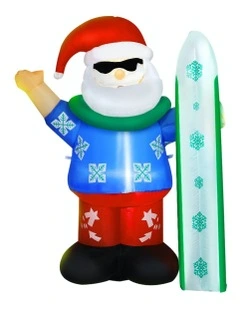Christmas Illuminated Inflatable Santa Decorations 1.6m
