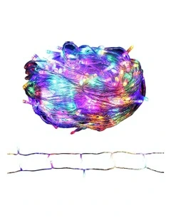 Jingle Jollys 100M Christmas String Fairy Lights Colourful