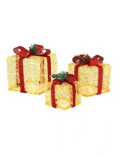 48 LED Christmas Decorations Lights Gift Box 3 PCS Set