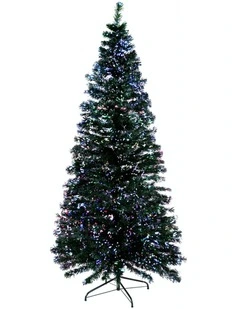 Jingle Jollys Christmas Tree 1.8M LED Xmas trees Fibre Optic in Multi