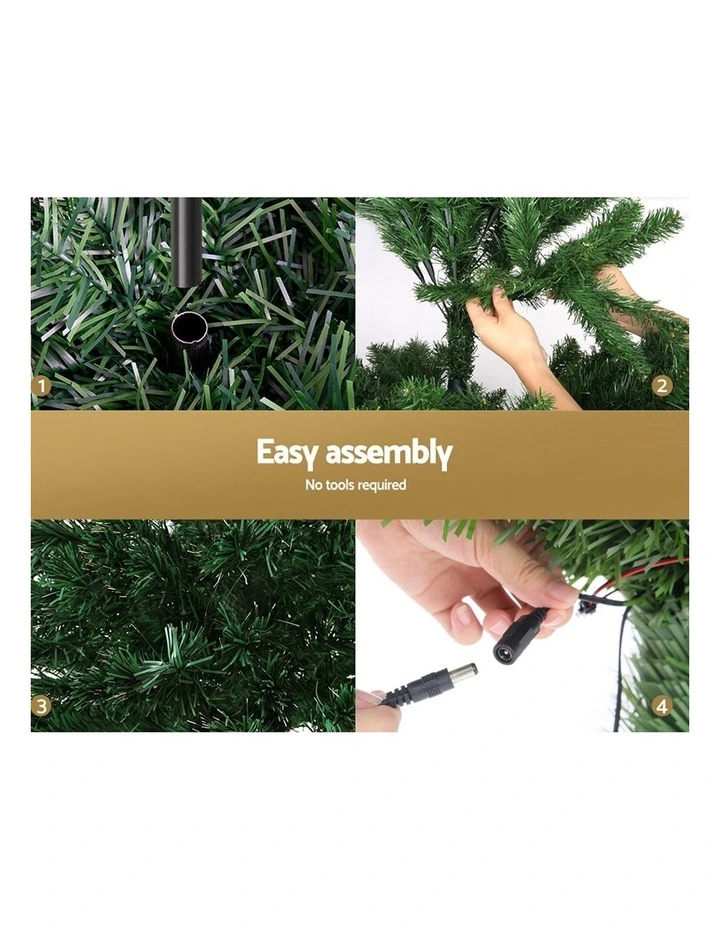 Jingle Jollys Christmas Tree 1.8M LED Xmas trees Fibre Optic in Multi image 6