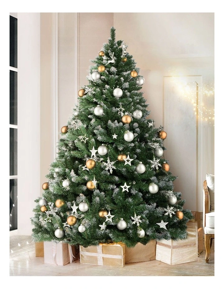 Jingle Jollys Christmas Tree 1.8M Snowy Green 650 Tips image 2