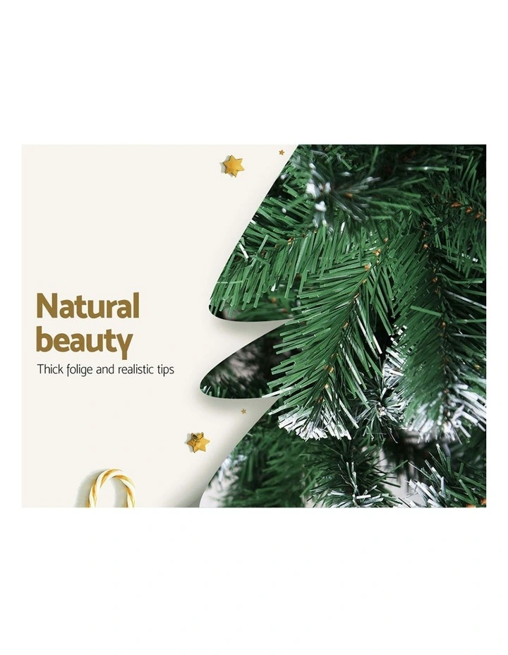 Jingle Jollys Christmas Tree 1.8M Snowy Green 650 Tips image 6