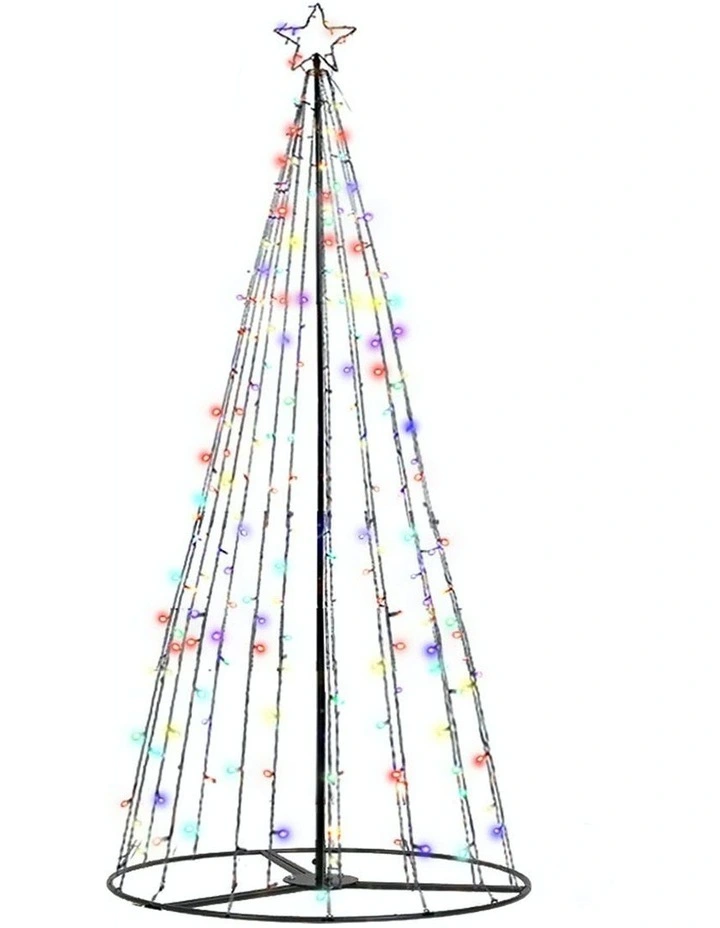 Multi-Coloured Solar Powered Christmas Tree 2.1M 264 LED image 2