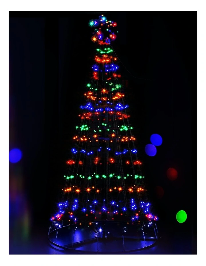 Multi-Coloured Solar Powered Christmas Tree 2.1M 264 LED image 4