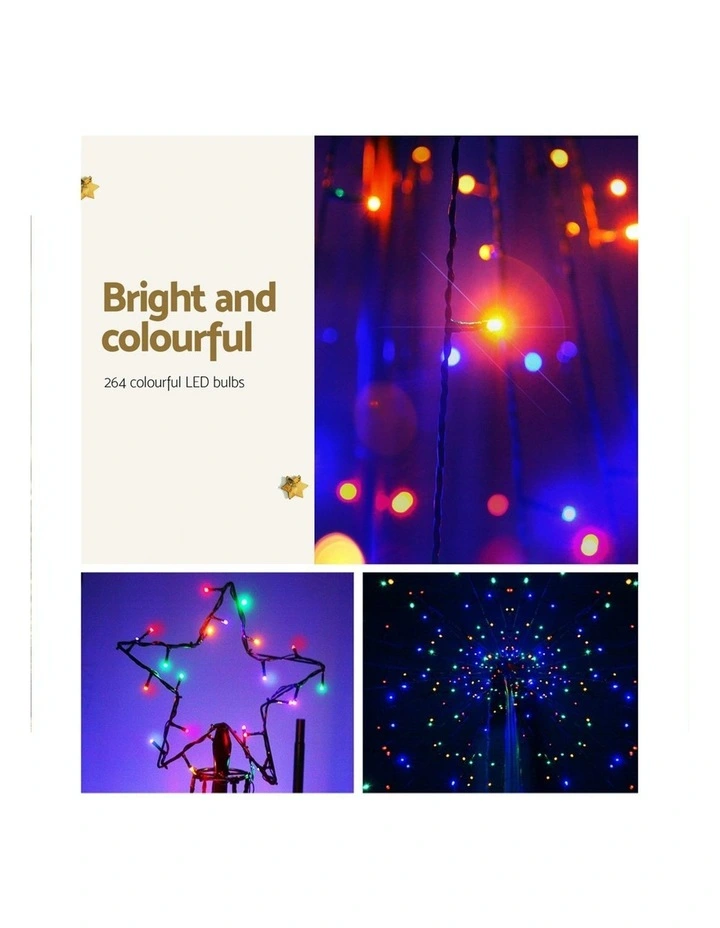 Multi-Coloured Solar Powered Christmas Tree 2.1M 264 LED image 5