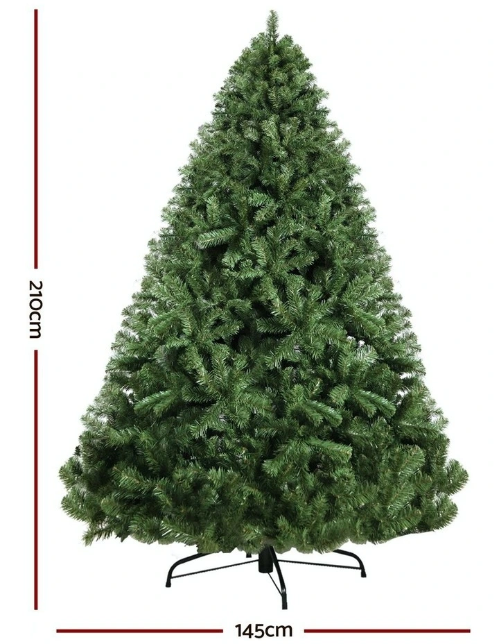1250 Tips Christmas Tree 2.1m in Green image 3