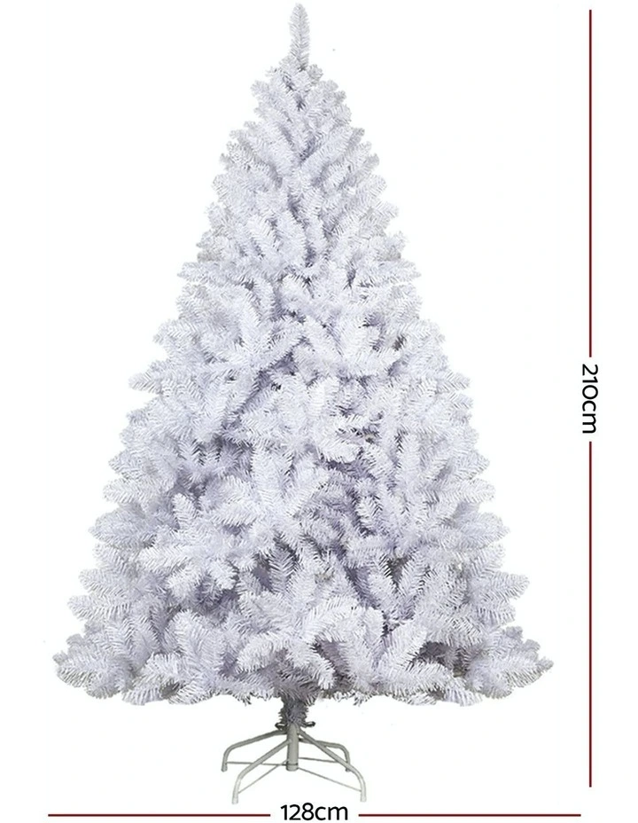 1000 Tips Christmas Tree 2.1m in White image 3